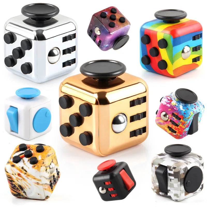Solid Color Fidget Decompression Dice To Release Stress